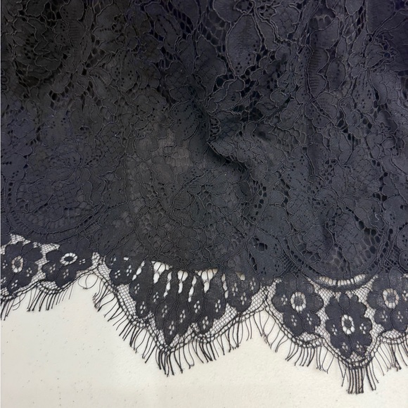 Malka Majesty Dress Size large Black Lace Midi Long Sleeve Formal Church Modest - Picture 11 of 12